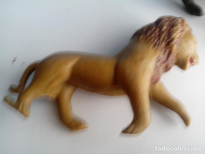 Figuras de goma y PVC: leon pantera tigre figuras de plastico escala madelman - Foto 3