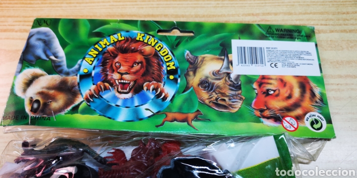 Figuras de Goma y PVC: Animal kingdom bolsa con figuras de animales con mapa