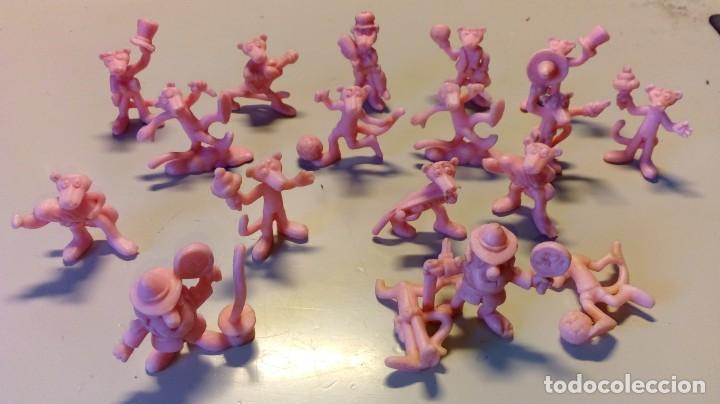 Figuras de goma y PVC: LOTE FIGURAS DUNKIN PANTERA ROSA - Foto 1