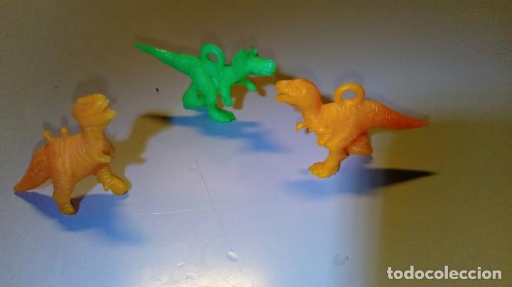 Figuras de goma y PVC: LOTE 3 FIGURAS DUNKIN DINOSAURIOS - Foto 1