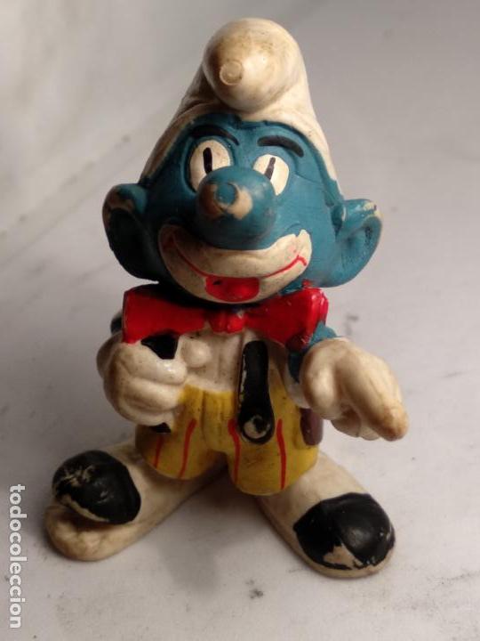 Figuras de goma y PVC: Pitufo payaso- Schleich - Peyo -  pitufos - Foto 1