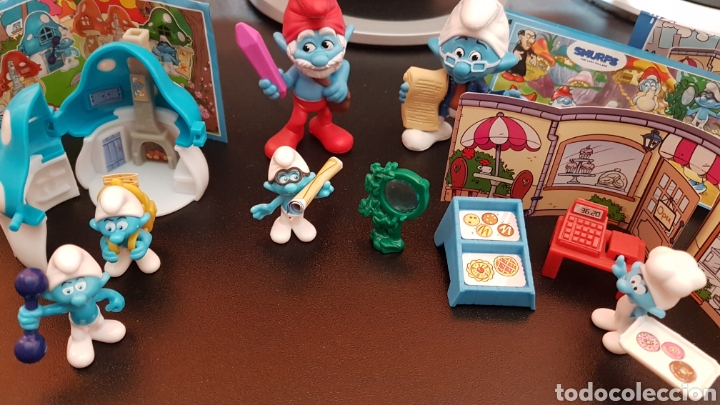 Figuras de goma Kinder: Pitufos Kinder McDonalds Burger King - Foto 2