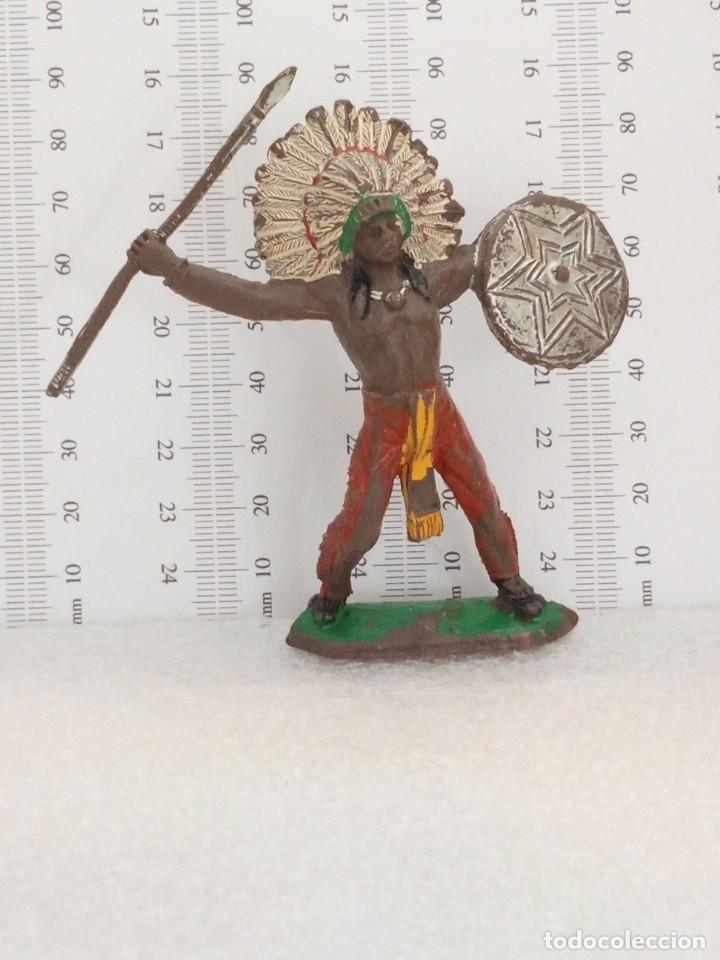 Figuras de goma y PVC: Jefe indio comansi - Foto 1