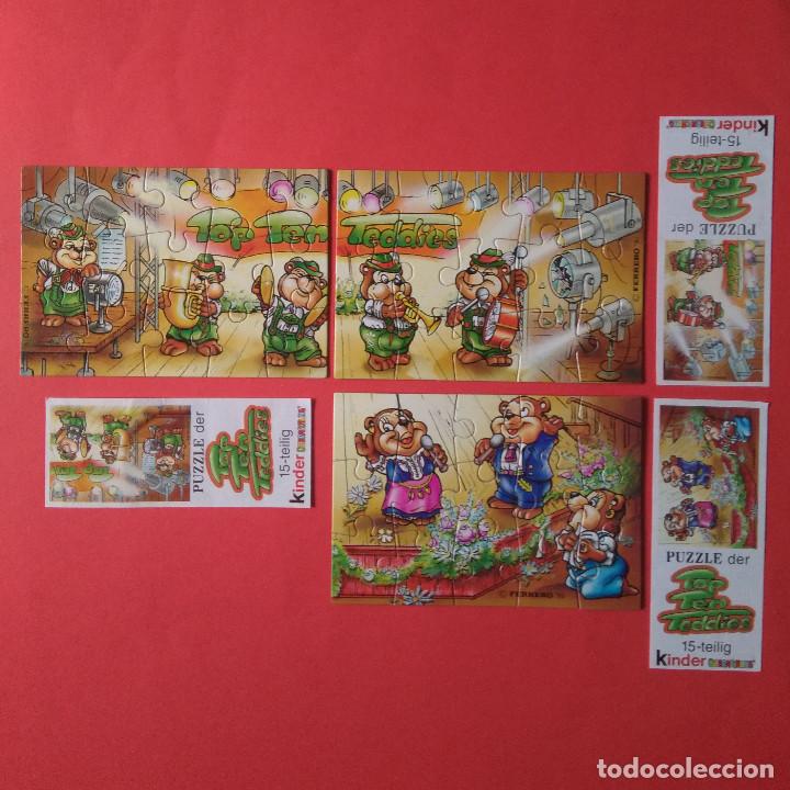 Kinder Figures: puzzles kinder osos ferrero bpz papel puzle rompecabezas teddy