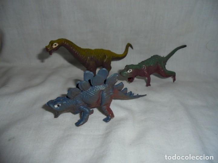 Figuras de goma y PVC: 3 DINOSAURIOS DE PVC - Foto 1