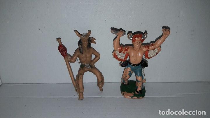 Figuras de goma y PVC: GOMARSA. LOTE 2 INDIOS. A&Ntilde;OS 50 - Foto 1