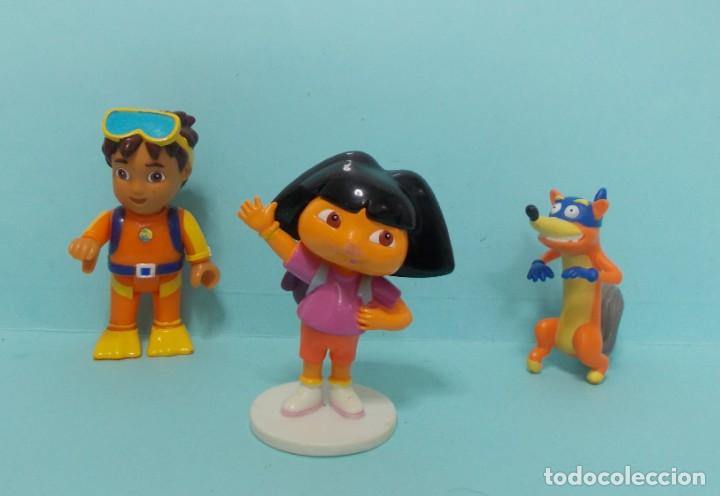 Figuras de goma y PVC: DORA LA EXPLORADORA - CON DIEGO Y SWIPPER - Foto 1