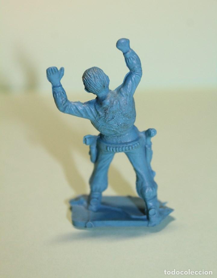 Rubber and PVC Figures: FIGURA DEL OESTE. VAQUERO MANOS ARRIBA. VER FOTOS. INICIOS DE A&Ntilde;OS 60. PRIMERA EPOCA. SIN PINTAR.
