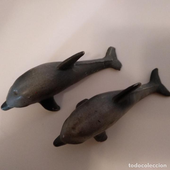 Figuras de goma y PVC: Lote de 2 delfines schleich - Foto 1
