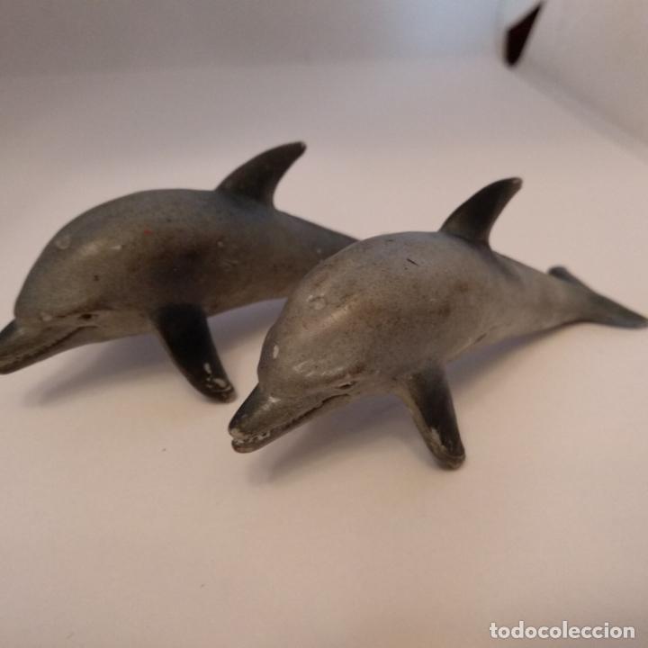 Figuras de goma y PVC: Lote de 2 delfines schleich - Foto 2