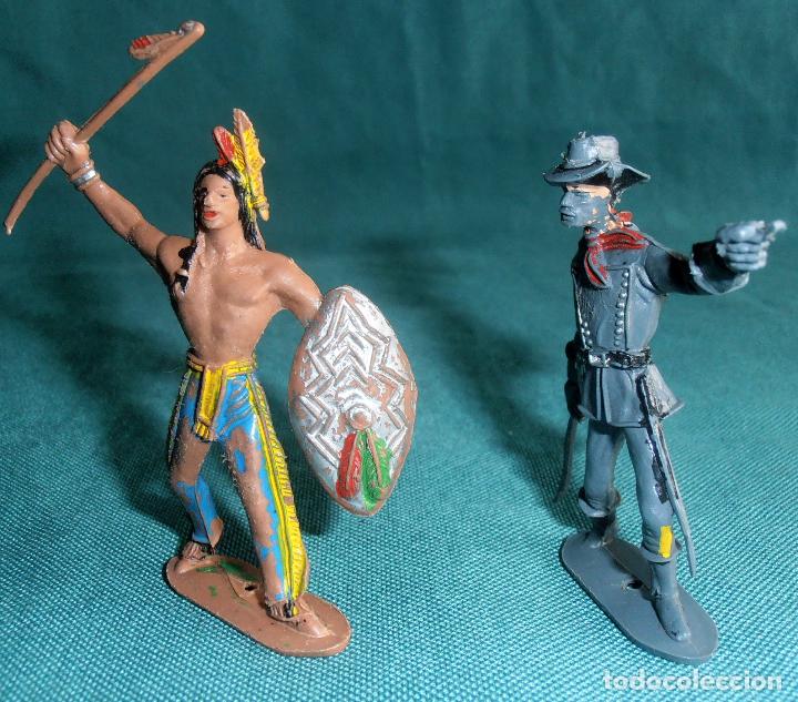 Figuras de goma y PVC: UN INDIO Y UN MILITAR COMANSI - Foto 4