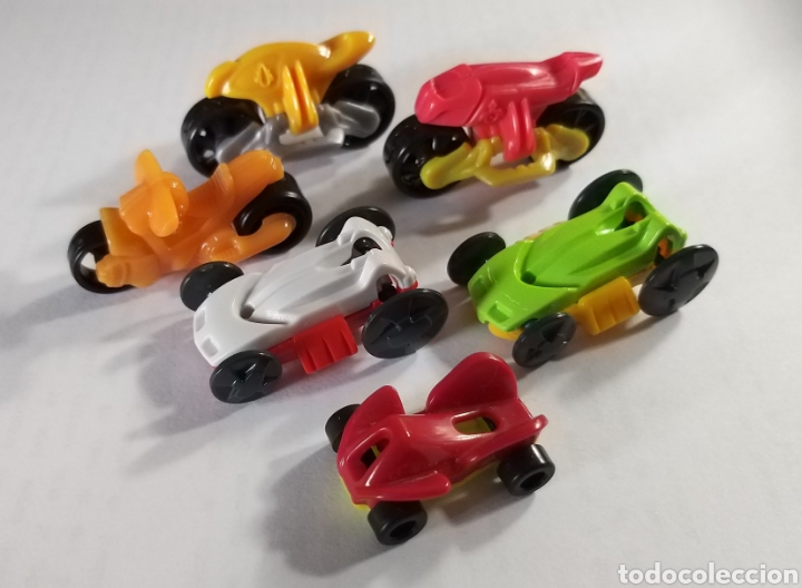 Kinder Figures: LOTE 6 COCHES Y MOTOS KINDER SORPRESA SPRINTY NUEVOS