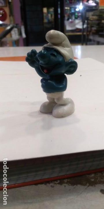 Figuras de goma y PVC: Peyo Pitufo sonriente Bully Germany - Foto 2