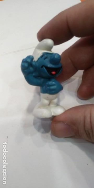 Figuras de goma y PVC: Peyo Pitufo sonriente Bully Germany - Foto 1