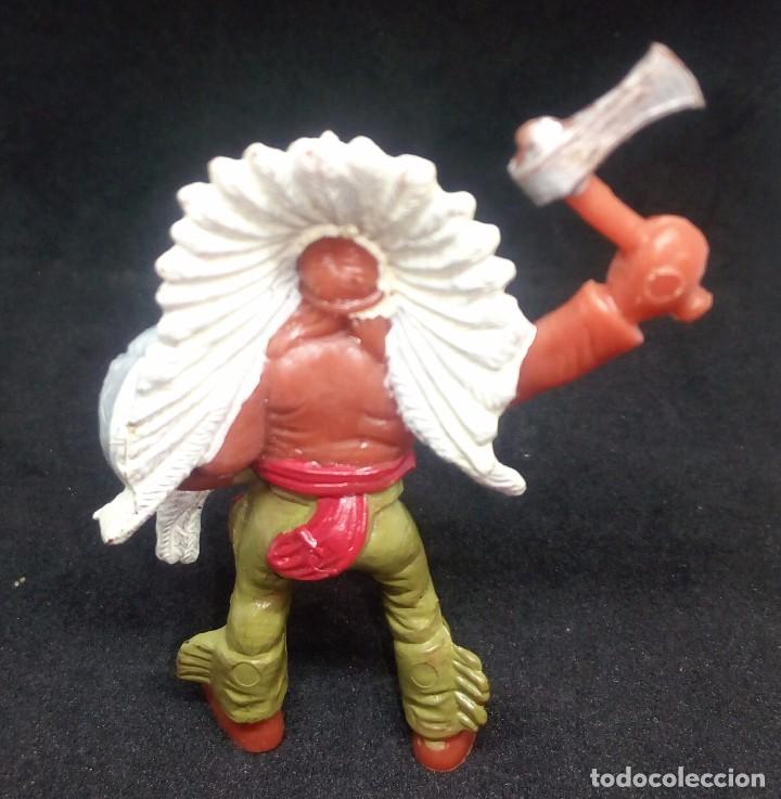 Figuras de goma y PVC: INDIO CON HACHA. COMANSI - Foto 2