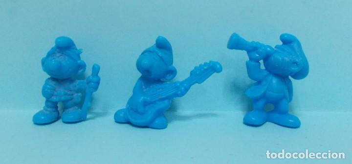 Figuras de goma y PVC: FIGURAS DUNKIN - PITUFOS - LOTE 3 - Foto 1