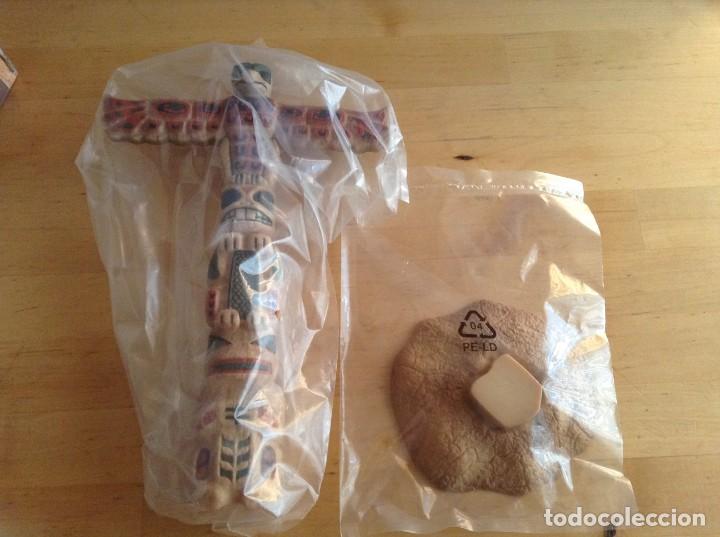 Figuras de goma y PVC: TOTEM SIOUX ,SCHLEICH.NUEVO. - Foto 2