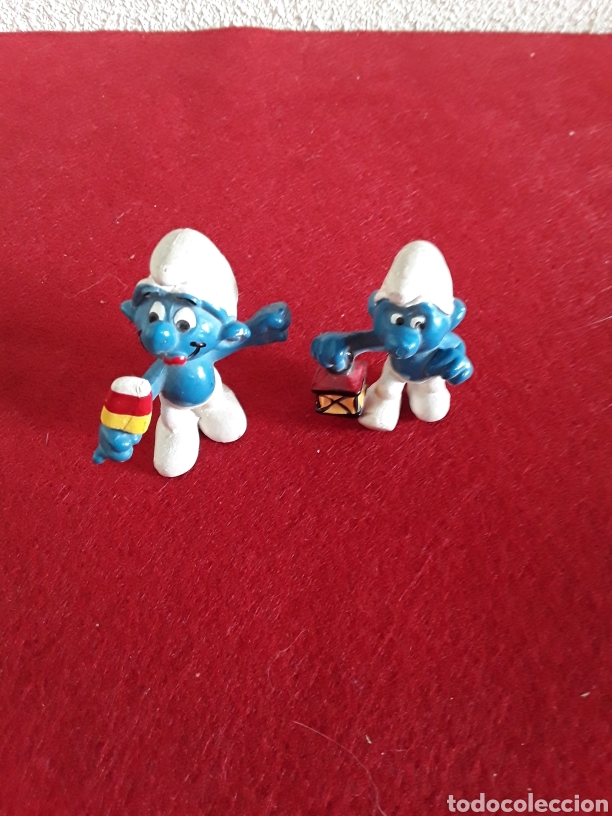 Figuras de goma y PVC: Pitufos de goma - Foto 1
