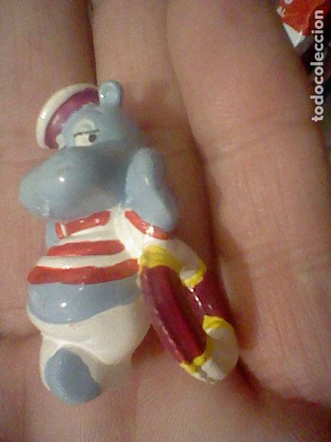 Figuras de Borracha e PVC: FIGURA HIPO HIPOPOTAMO MARINERO FLOTADOR  PINTADA A MANO PROMOCIONAL CHOCOLATE *