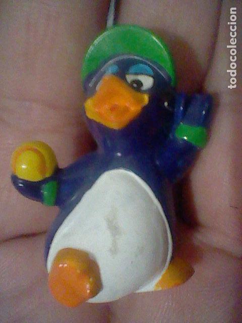 Figurines en Caoutchouc et PVC: FIGURA PINGUINO PINGU TENISTA FALTA RAQUETA PINTADA A MANO PROMOCIONAL CHOCOLATE