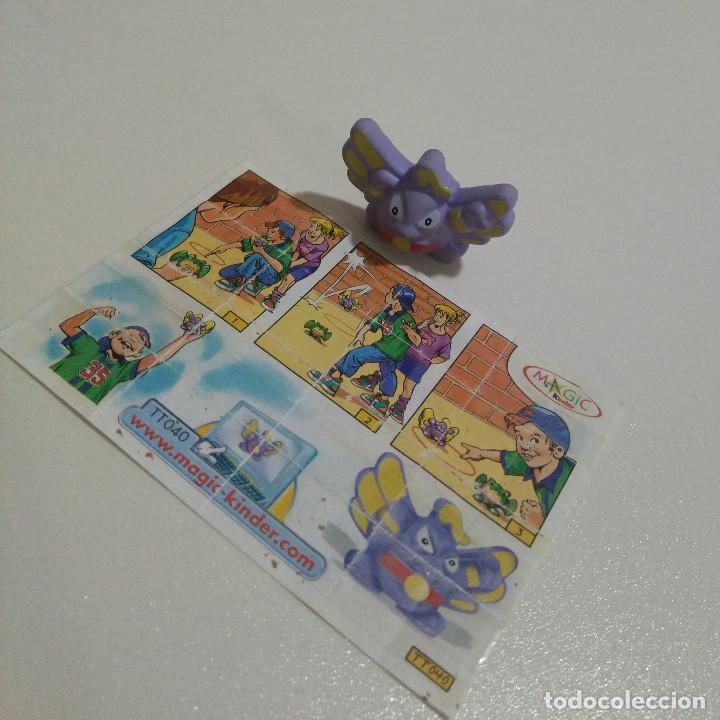 Figure di Gomma e PVC: FIGURA kinder MINIATURA KINDER MONOBLOC FERRERO HUEVO SORPRESA MU&Ntilde;ECO murcielago TT040