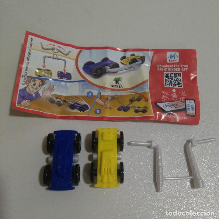 Figure di Gomma e PVC: kinder coche reversible doble completo bpz miniatura carreras car