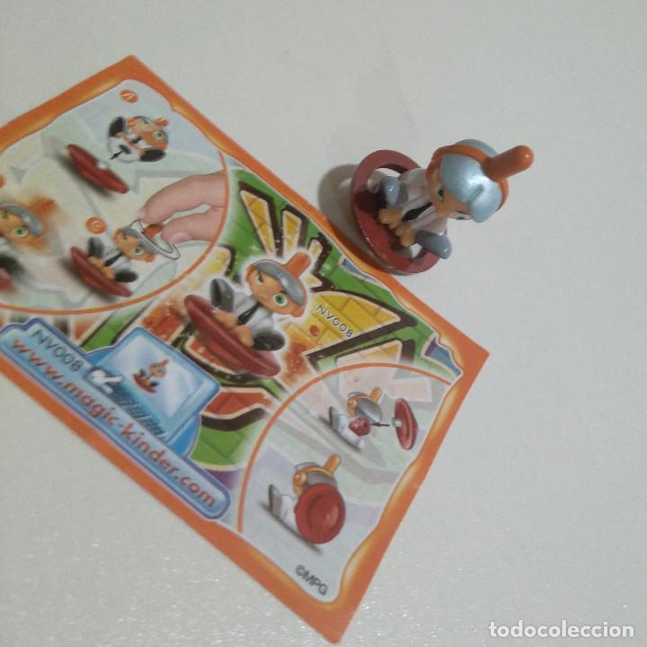 Figuras de Goma Kinder: kinder peonza repiona ni&ntilde;o skate papel completo bpz