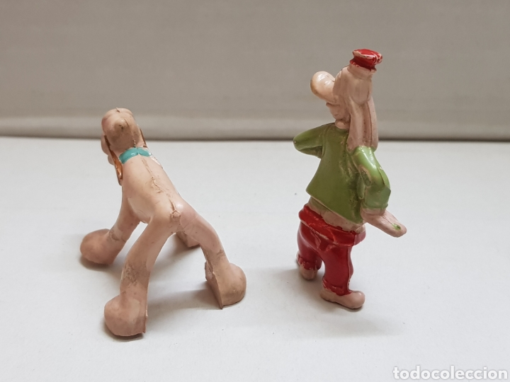 Figuras de goma y PVC: Figuras Goofy y Pluto de Pech escasas - Foto 2