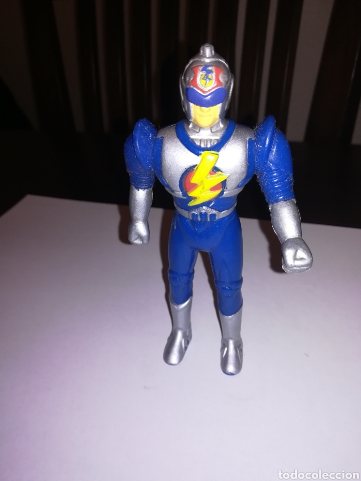 Figuras de goma y PVC: FIGURA DE PVC A&Ntilde;OS 90 ROBOT SUPERHEROE