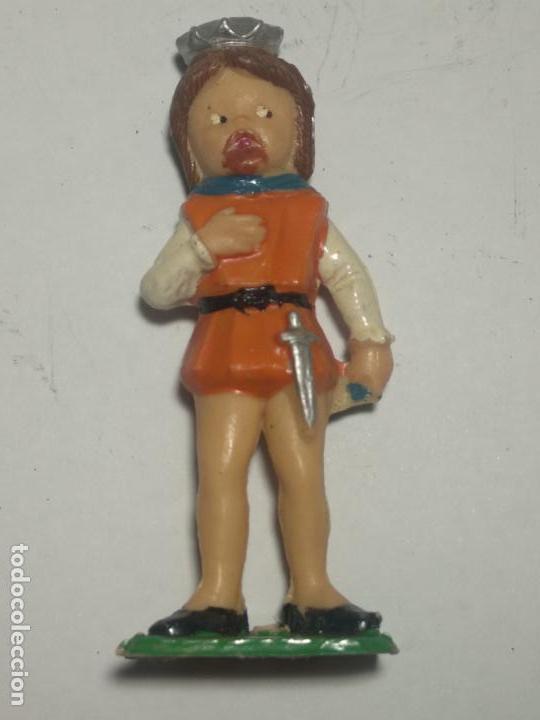 Rubber and PVC Figures: figura pl&aacute;stico castillo medieval sin marca rey principe