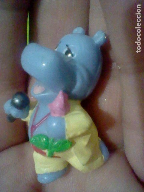 Figure di Gomma e PVC: HIPOPOTAMOS CANTANTE FLOR ROMANTICO PROMOCIONAL CHOCOLATE PVC PINTADO MANO