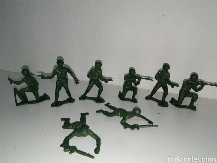 Figuras de goma y PVC: Lote soldados comansi - Foto 1