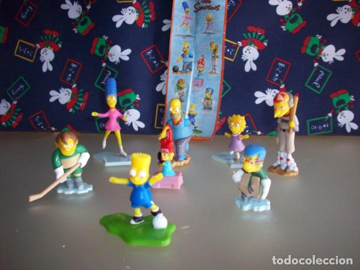 Figuras de goma Kinder: 8 figuras huevo kinder los simpsons - Foto 1