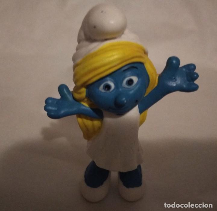 Figuras de goma y PVC: pitufo pitufina smurfs - Foto 1
