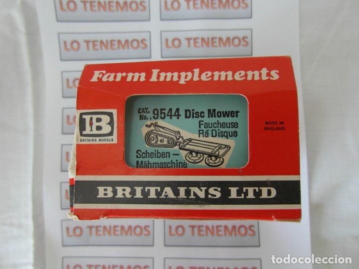 Figuras de goma y PVC: Accesorios para tractor BRITAINS LTD DISC MOWER - Foto 6