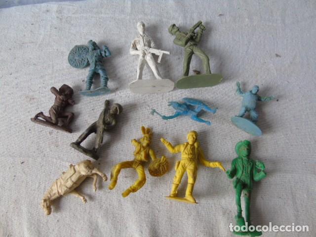 Rubber and PVC Figures: FIGURA DE GOMA LOTE FIGURAS VIKINGO CUBANO INDIO VAQUERO paracaidas ...
