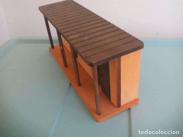Figuras de goma y PVC: COMANSI PIEZA DEL FUERTE DEL OESTE DE MADERA - Foto 2