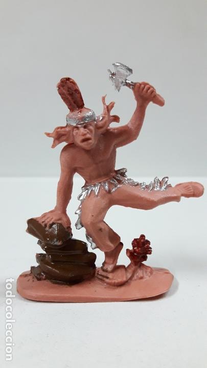 Gummi- und PVC-Figuren: GUERRERO INDIO . A&Ntilde;OS 60 / 70