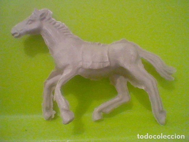 Figuras de goma y PVC: CABALLO PLASTICO MONOCROMO ANTIGUO - Foto 1