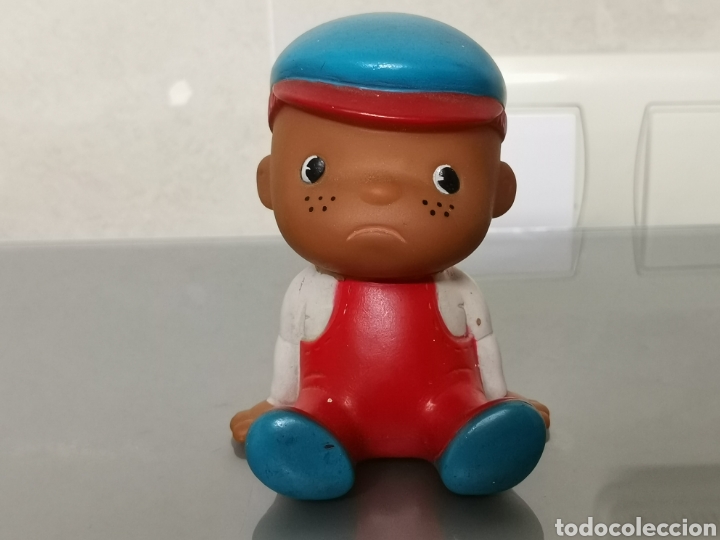 Figuras de Goma y PVC: ANTIGUO MU&Ntilde;ECO DE GOMA 10cm