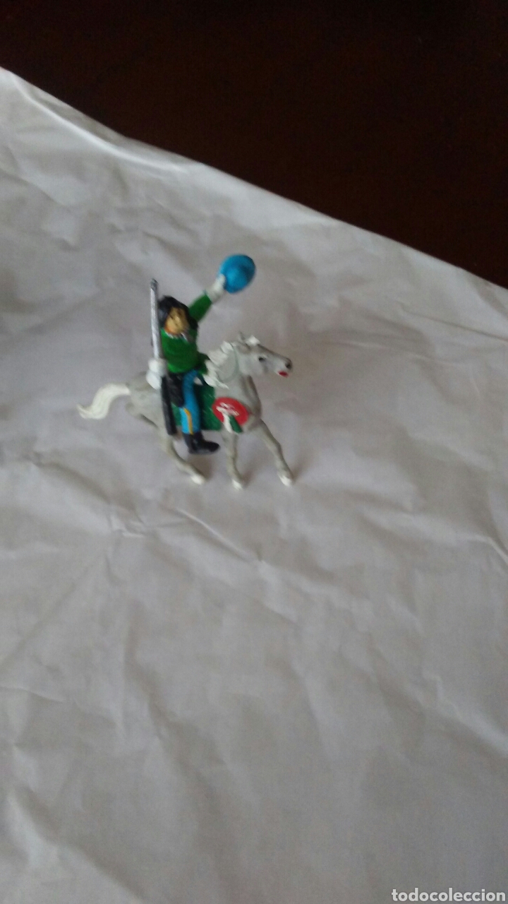 Figuras de goma y PVC: Indio y caballo Comansi a&ntilde;os 60 - Foto 1