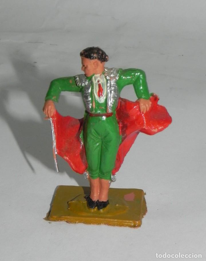 Figure di Gomma e PVC: Antigua Figura en Pl&aacute;stico. Serie Tauromaquia. Torero. A&ntilde;os 70.