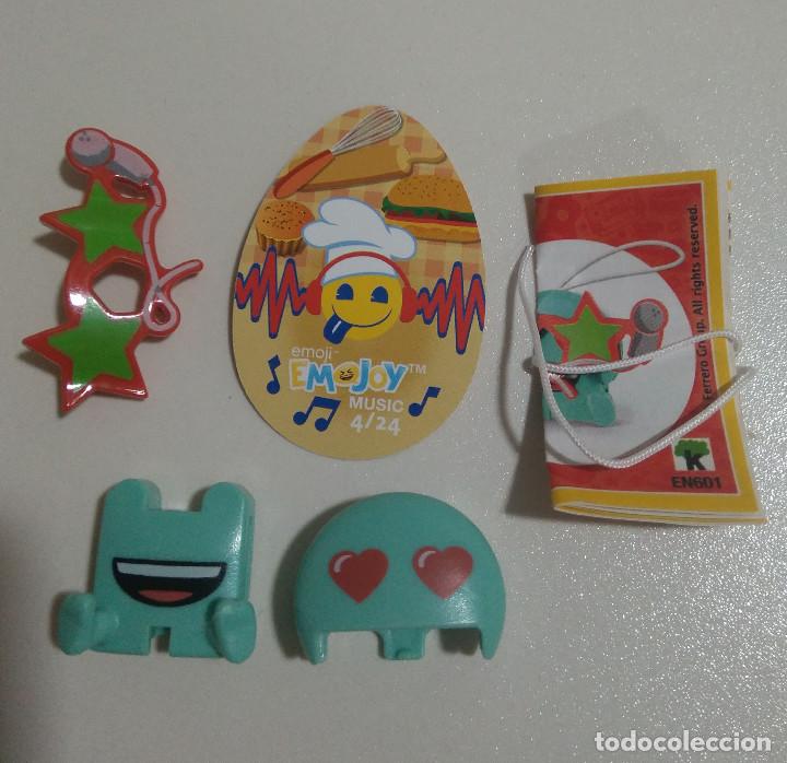 Kinder Figures: kinder emojoy emoji 2019 04 4 mu&ntilde;eco emoticono musica verano joy