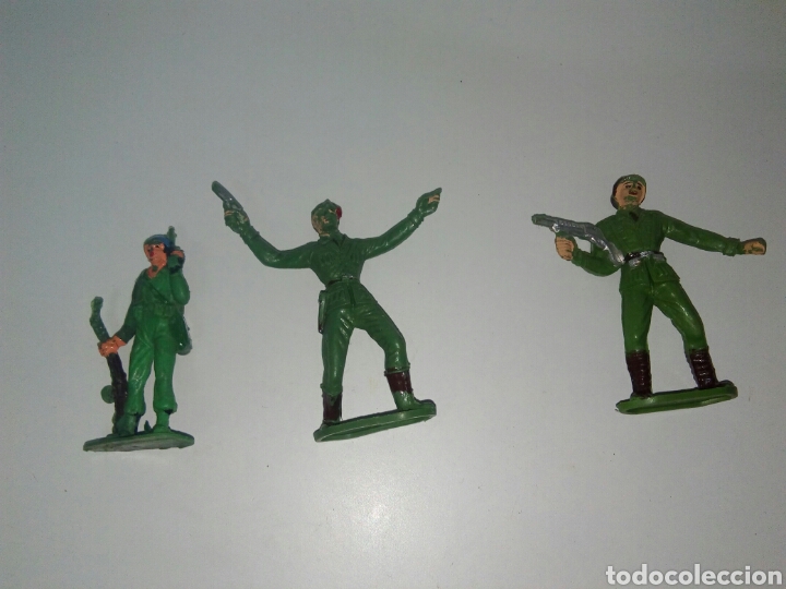 Figuras de goma y PVC: Lote soldados comansi - Foto 1