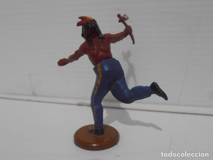 Figuras de Goma y PVC: INDIO CON HACHA, CUERPO DESMONTABLE, GAMA - Foto 3 - 172363432
