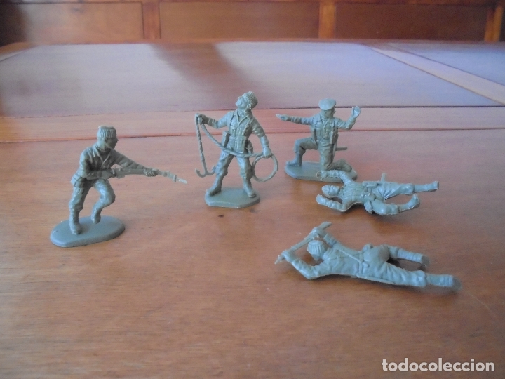 Figuras de Borracha e PVC: LOTE DE ANTIGUOS SOLDADOS SEGUNDA GUERRA MUNDIAL