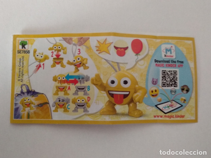 Kinder Figures: BZP de la serie EMOJI SE785B