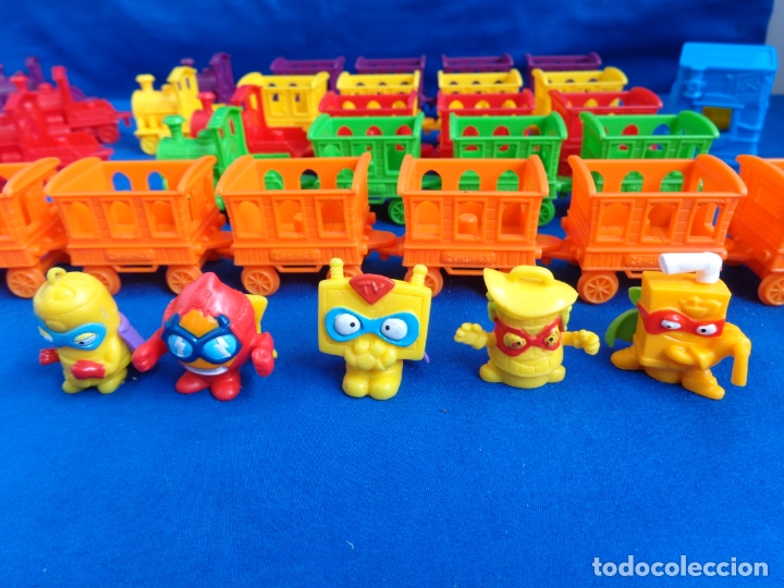 Figuras de goma y PVC: ZOMLINGS - LOTAZO DE COCHE+TRENES+VAGONES+MU&Ntilde;ECOS VARIOS COLORES VER FOTOS Y DESCRIPCION! SM