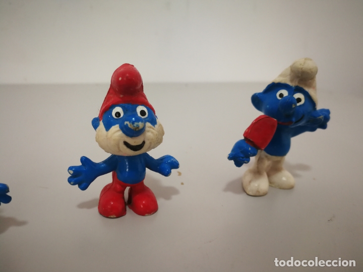 Figuras de goma y PVC: LOTE PITUFOS PVC SIN MARCAR - Foto 3