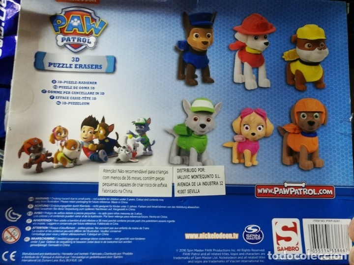 Clásico Surtido esculpir juego de gomas puzzle 3d patrulla canina nuevo - Buy Other rubber and PVC  figures on todocoleccion